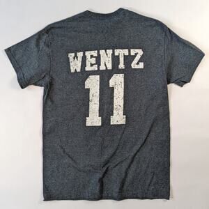 Philadelphia Eagles Wentz 11 Gray Tee Shirt Sz Medium